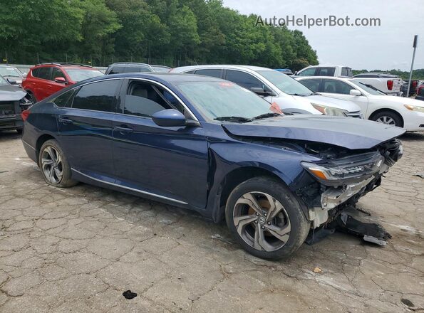 1HGCV1F48JA081521 2018 HONDA ACCORD Blue Vista frontal