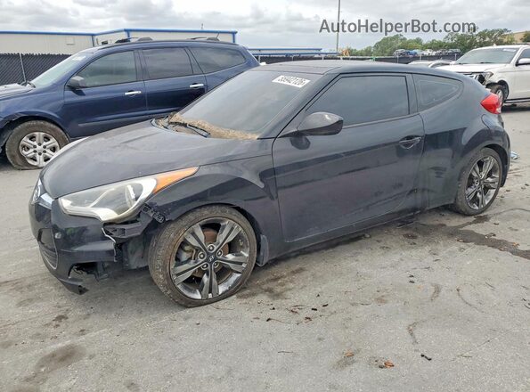 KMHTC6AD1HU317715 2017 HYUNDAI VELOSTER Black Tył lewy