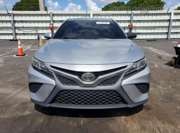 4T1B11HK9KU690727 2019 TOYOTA CAMRY Silver უკანა ხედი
