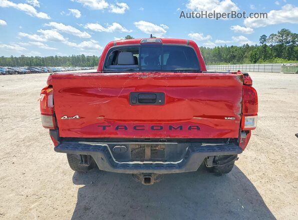 3TMCZ5AN0JM163496 2018 TOYOTA TACOMA Red Սալոնի դիմացի տեսք