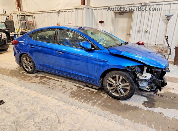 5NPD84LF6JH272235 2018 HYUNDAI ELANTRA Blue 