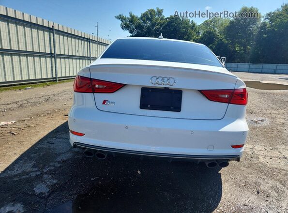 WAUB1GFF1G1100166 2016 AUDI S3 White Вид салону спереду