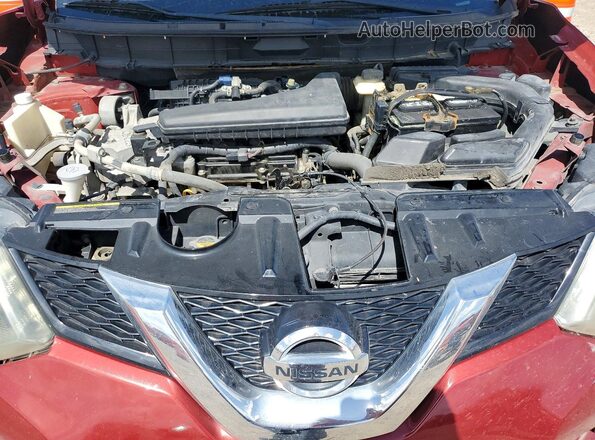 5N1AT2MVXGC732900 2016 NISSAN ROGUE Red Engine compartment view