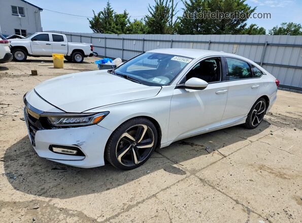 1HGCV1F34JA267242 2018 HONDA ACCORD White 