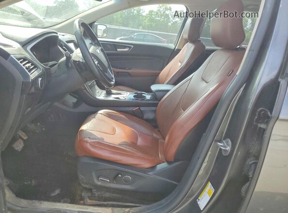 2FMPK4K92HBB12056 2017 FORD EDGE Серый Вид панели приборов