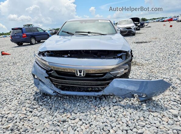 1HGCV1F38NA070239 2022 HONDA ACCORD Синий Вид сзади