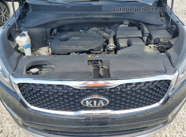 5XYPH4A13HG258797 2017 KIA SORENTO Black Vista de la etiqueta del VIN
