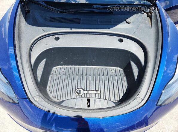 5YJ3E1EB2NF278700 2022 TESLA MODEL Синий Вид подкапотного пространства