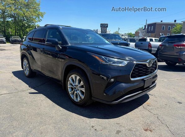5TDDZRBH7LS005843 2020 TOYOTA HIGHLANDER Black Вид спереду