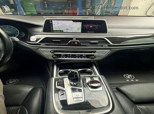 WBA7F2C55JB238705 2018 BMW 7 SERIES Black წინა პანელის ხედი