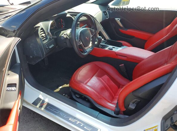 1G1YJ2D78H5107338 2017 CHEVROLET CORVETTE White ხელსაწყოთა პანელის ხედი