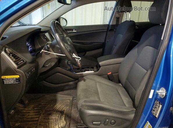 KM8J33A21JU696340 2018 HYUNDAI TUCSON Blue Вид панелі приладів