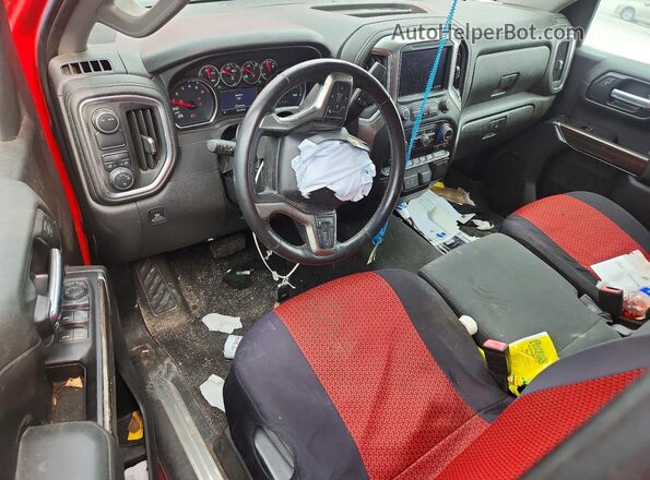 3GCPWCED3LG221795 2020 CHEVROLET SILVERADO Red Вид щитка приладів