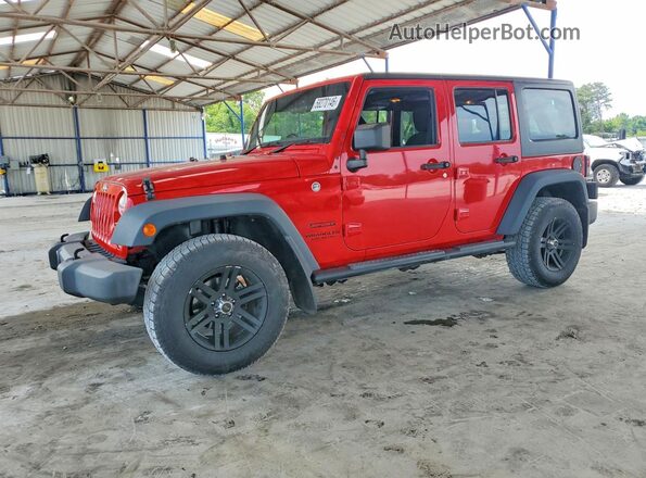 1C4BJWKG6GL107534 2016 JEEP WRANGLER Красный Задняя левая четверть
