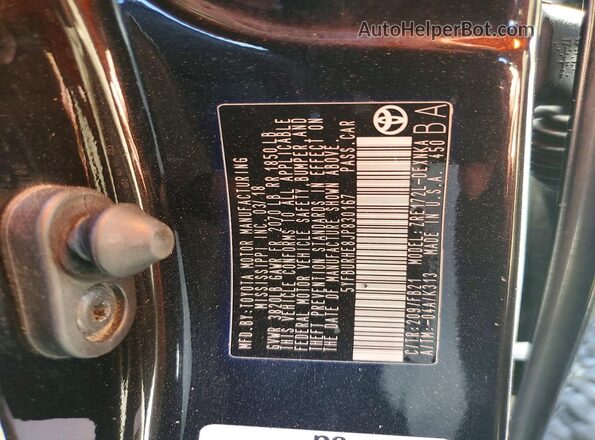 5YFBURHE8JP830167 2018 TOYOTA COROLLA Black 
