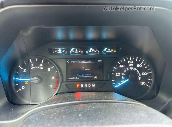1FTEW1E59KFC43322 2019 FORD F150 Черный Вид щитка приборов