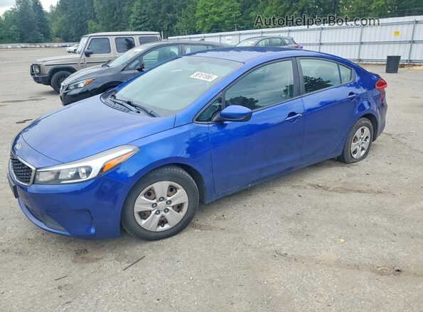 3KPFL4A77HE126556 2017 KIA FORTE Blue Задня ліва чверть