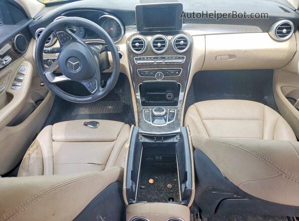 55SWF4JB4HU222472 2017 MERCEDES-BENZ C-CLASS Black Вид щитка приладів