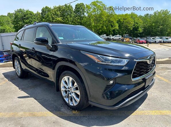 5TDKDRBH4PS001390 2023 TOYOTA HIGHLANDER Black Front view
