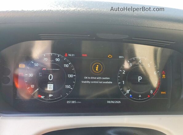SALYL2EX4KA216063 2019 LAND ROVER RANGE ROVER White Հետևի նստատեղերի տեսք