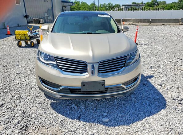 2LMPJ8KR3HBL16573 2017 LINCOLN MKX Gold უკანა ხედი