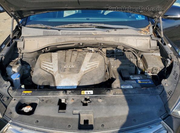 KM8SRDHF0HU179879 2017 HYUNDAI SANTA Black VIN კოდის სტიკერის ხედი