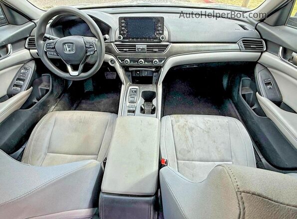 1HGCV3F1XKA002546 2019 HONDA ACCORD Gray Widok tylnych siedzeń