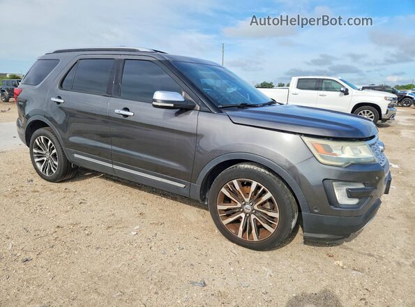 1FM5K8HT6GGB92485 2016 FORD EXPLORER Gray 