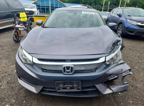 2HGFC2F72JH550638 2018 HONDA CIVIC Gray Вид ззаду