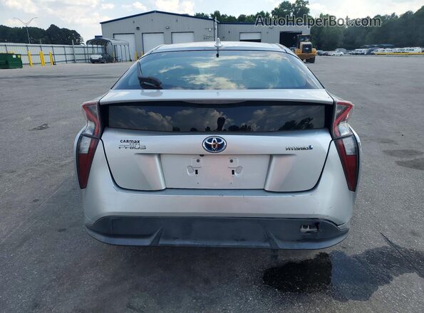 JTDKARFU2G3003169 2016 TOYOTA PRIUS Серебряный Вид салона спереди
