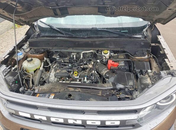 3FMCR9B64NRE18928 2022 FORD BRONCO Brown VIN კოდის სტიკერის ხედი