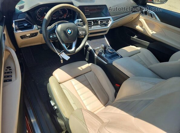 WBA23AT08NCK16652 2022 BMW 4 SERIES Бордовый Вид щитка приборов