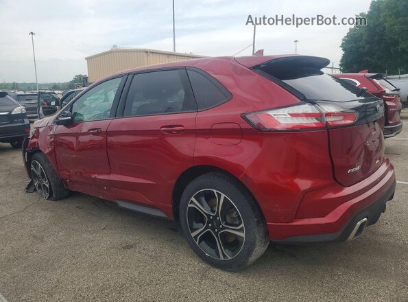 2FMPK4AP6KBB28171 2019 FORD EDGE Красный Задняя правая четверть