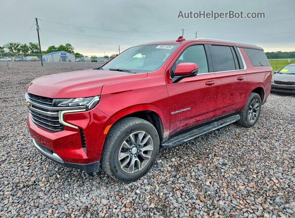 1GNSKCKD7MR306707 2021 CHEVROLET SUBURBAN Red Задня ліва чверть