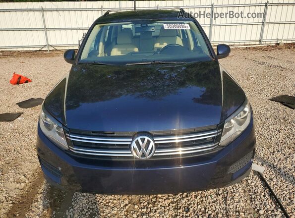 WVGAV7AX2GW602587 2016 VOLKSWAGEN TIGUAN Blue Հետևի տեսք