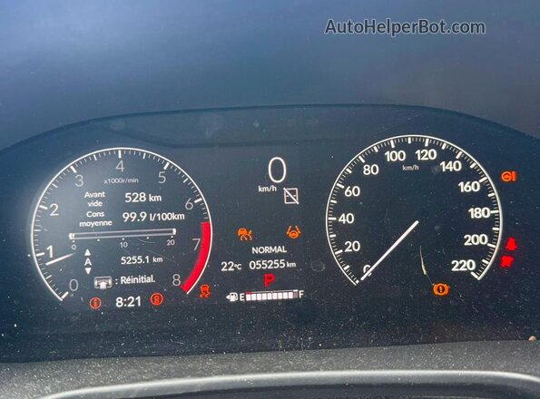 2HKRS3H20PH000294 2023 HONDA CRV Черный Вид щитка приборов
