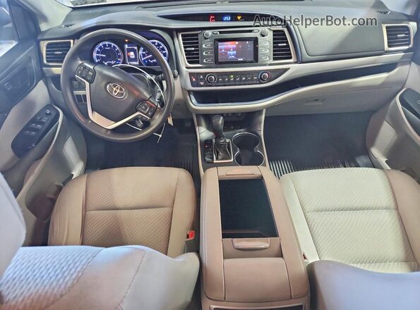 5TDBZRFH6KS704994 2019 TOYOTA HIGHLANDER Gray Instrument cluster view