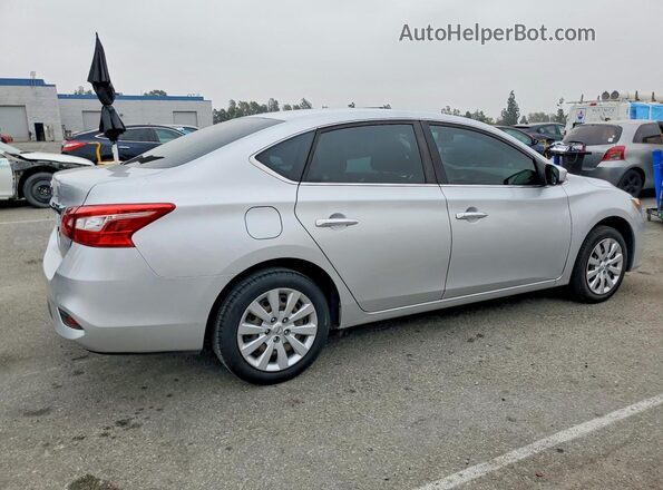 3N1AB7APXKY372167 2019 NISSAN SENTRA Silver Przód prawy