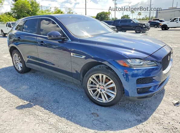 SADCK2FX0JA266724 2018 JAGUAR F-PACE Blue Front view