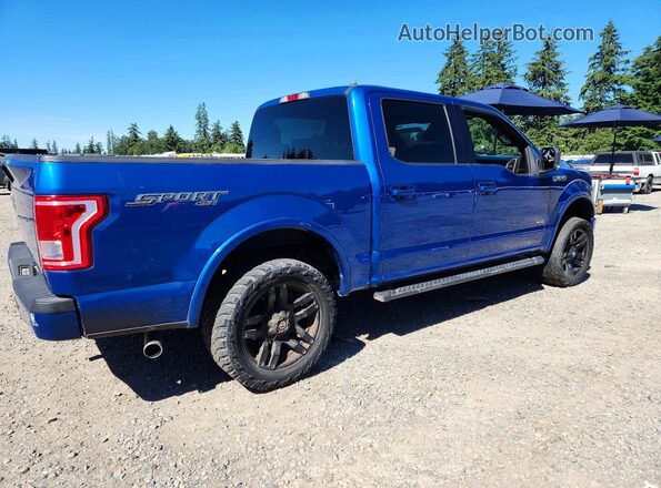 1FTEW1EP4HKC35632 2017 FORD F150 Blue 