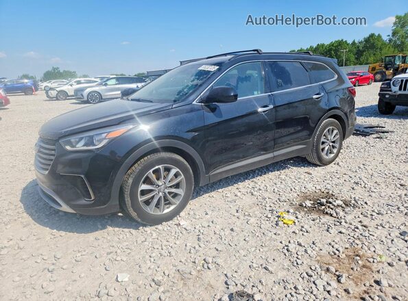 KM8SMDHF0HU221501 2017 HYUNDAI SANTA Черный Задняя левая четверть
