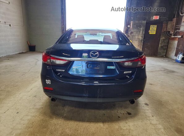 JM1GJ1U57G1411567 2016 MAZDA 6 Blue Widok wnętrza z przodu
