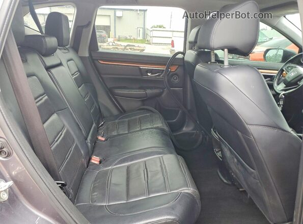 7FARW2H80JE088390 2018 HONDA CR-V Gray უკანა სალონის ხედი