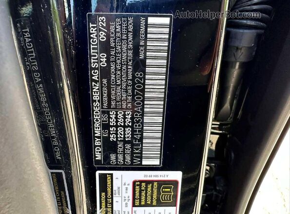 W1KLF4HB3RA007028 2024 MERCEDES-BENZ E Black 