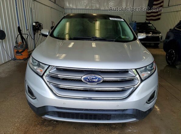 2FMPK4K91JBC22554 2018 FORD EDGE Silver Rear view