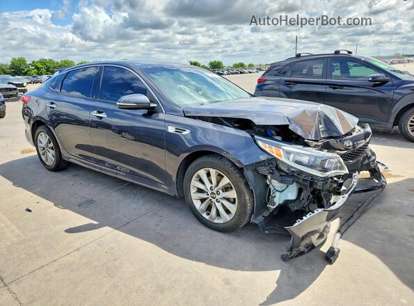 5XXGU4L39JG215893 2018 KIA OPTIMA Charcoal Front view