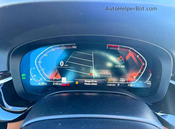 WBA13BJ05MWW91614 2021 BMW 5 SERIES Blue Widok zestawu wskaźników