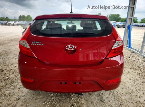 KMHCT5AE8GU262925 2016 HYUNDAI ACCENT Red Widok wnętrza z przodu
