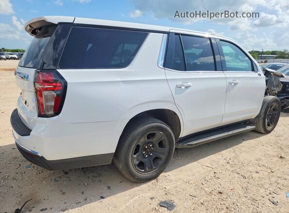 1GBSCLED8MR296260 2021 CHEVROLET TAHOE Белый Передняя правая четверть