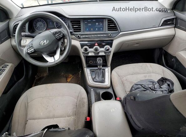 KMHD84LF1KU812903 2019 HYUNDAI ELANTRA Gray ხელსაწყოთა პანელის ხედი